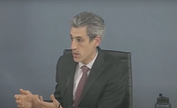 Mayor Daniel Biss opposed those who wanted to reconsider an already-signed lease of office space for the Council.
